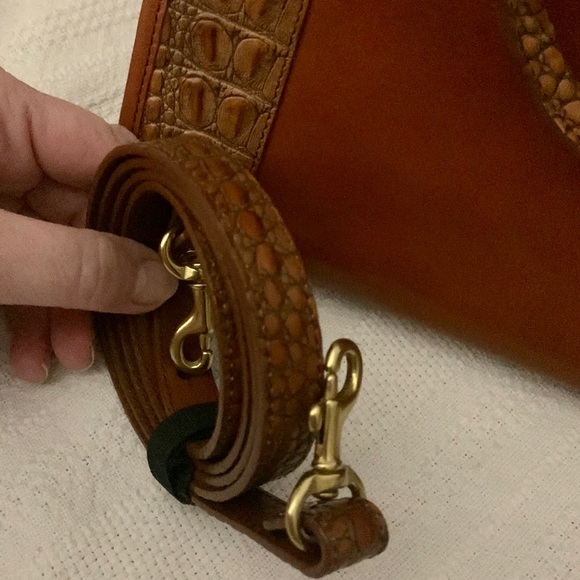 RARE Brahmin Vintage Handmade Brûlée Tuscan Satchel+Wallet Set w/Dust Bag - Picture 11 of 16